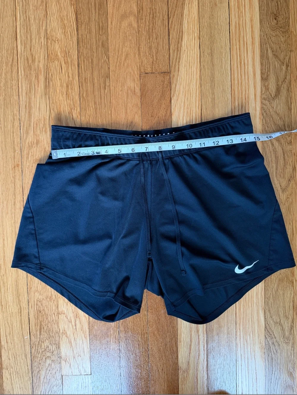 Nike Y2K Black Foldover Waist Low Rise Athletic Shorts